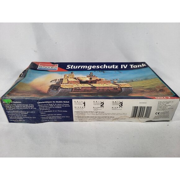 Vintage Monogram 1:72 Scale Sturmgeschutz IV Tank Model Kit, Open Box 1996 - Picture 3 of 6